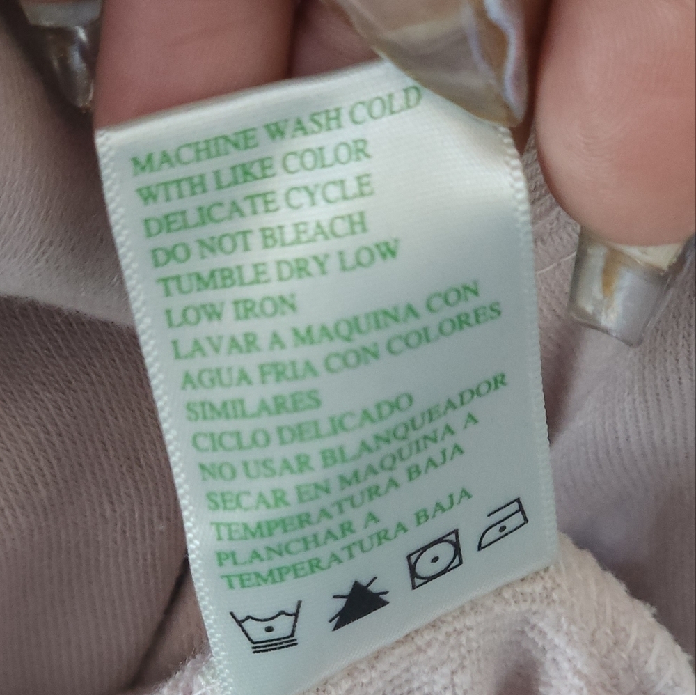 GREEN TEA Women's Tie Dye Sweatshirt in Green Pink - Picture 6 of 6